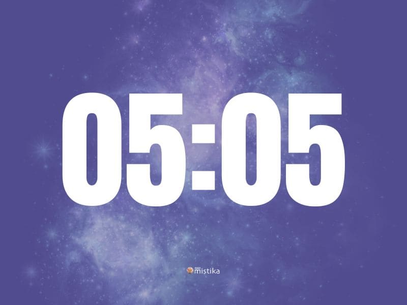 05:05 significado das horas iguais