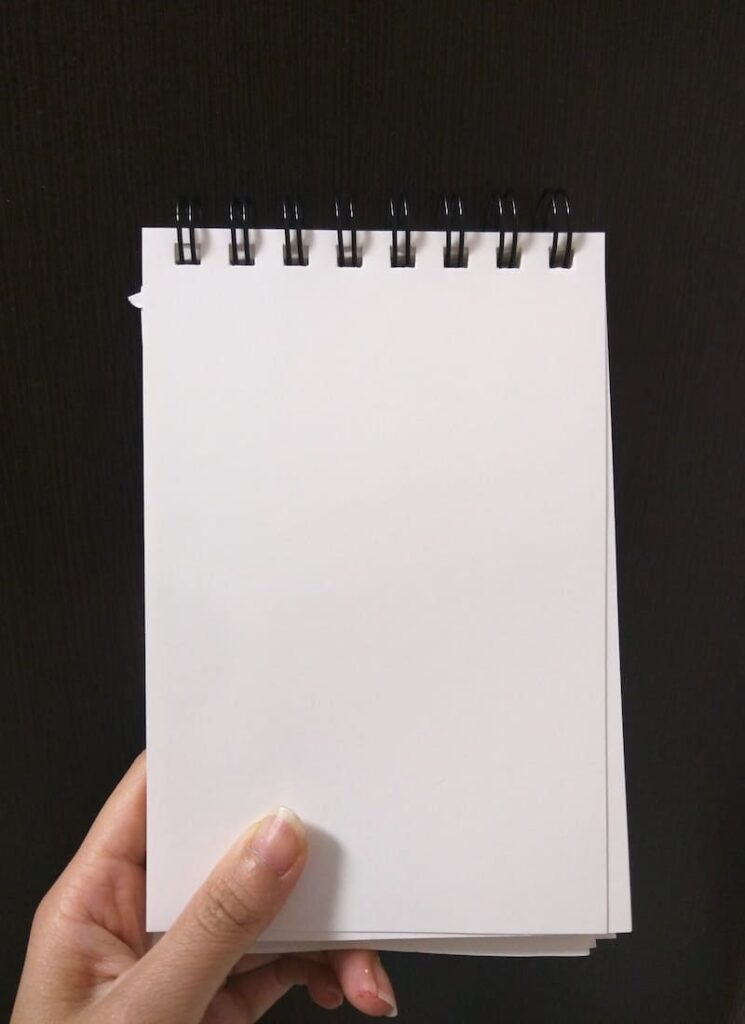 folha de papel branco