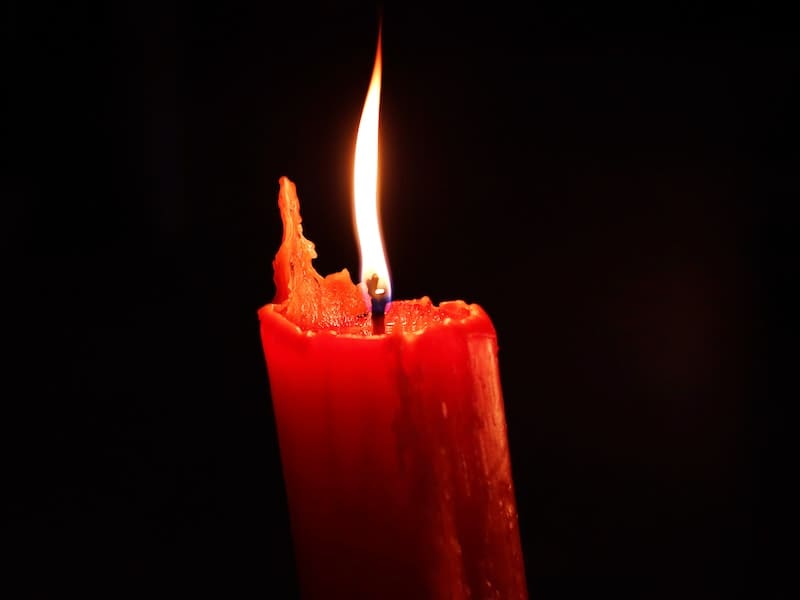 vela vermelha para simpatia