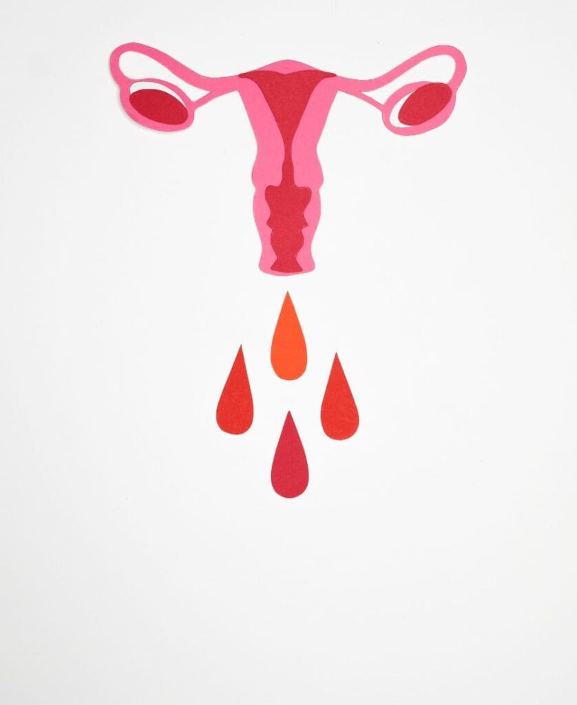 Ilustração de menstruação